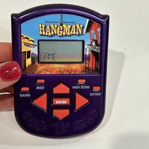 Vintage HANGMAN Handheld Electronic Game Hasbro Milton Bradley Works Tested